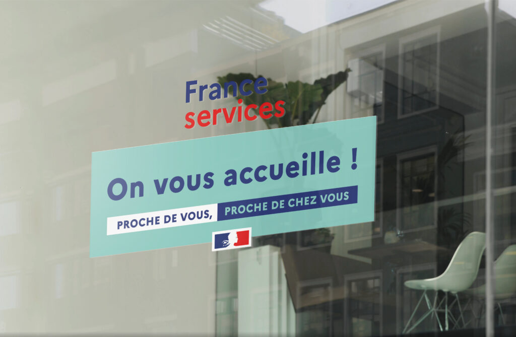 Communication institutionnelle sur vitrine